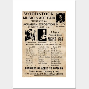 Woodstock 1969 Rainbow Poster Posters and Art